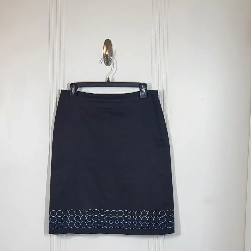 Ann Taylor Black Circle Skirt